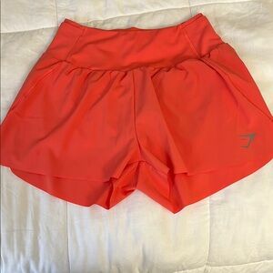 Women's Orange Athletic Shorts